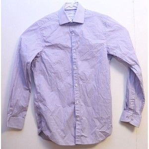 Con.Struct Slim Fit‎ Long Sleeve Button Down Shirt Mens Size 14.5 Stretch
